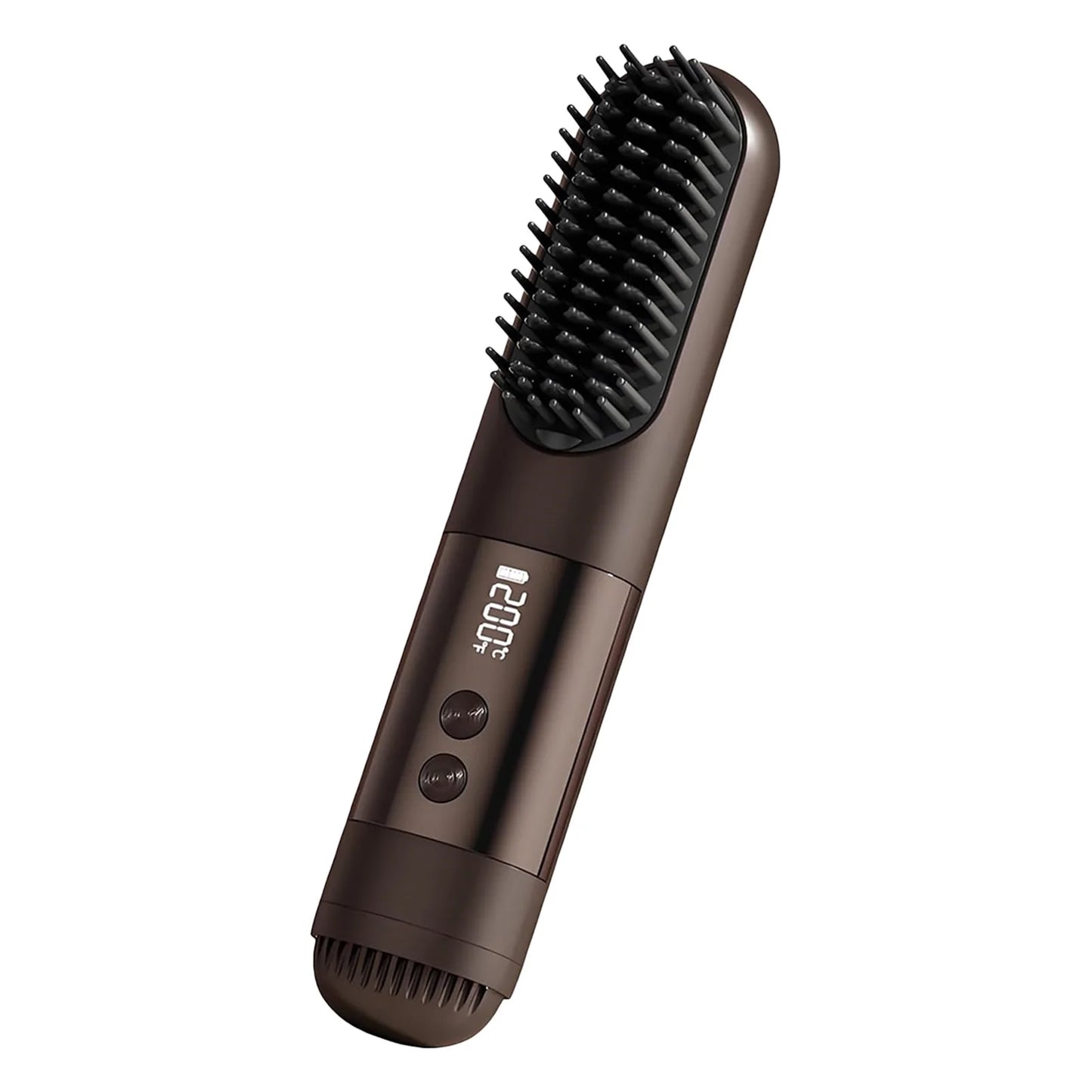 Cordless Hair Straightening Brush - USB Rechargeable