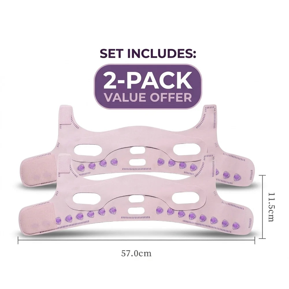 Adjustable Face Sculpting Sleep Mask (Lifting/ Tightening, Breathable)