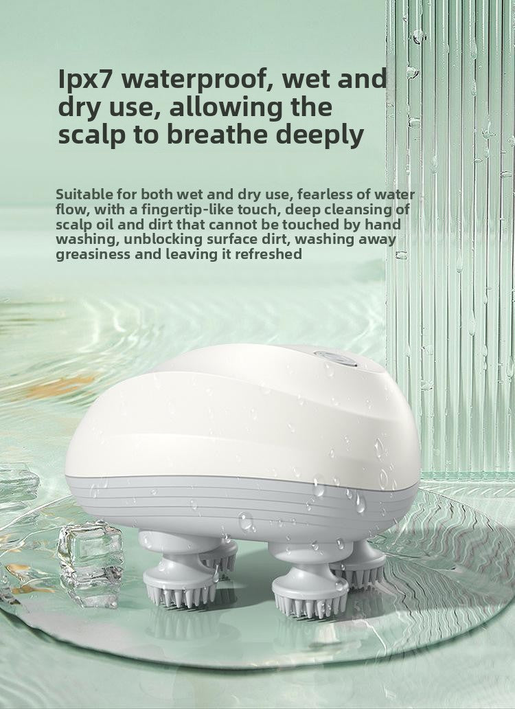 Rechargeable Head Scalp Massager (Waterproof) — Stress Relief