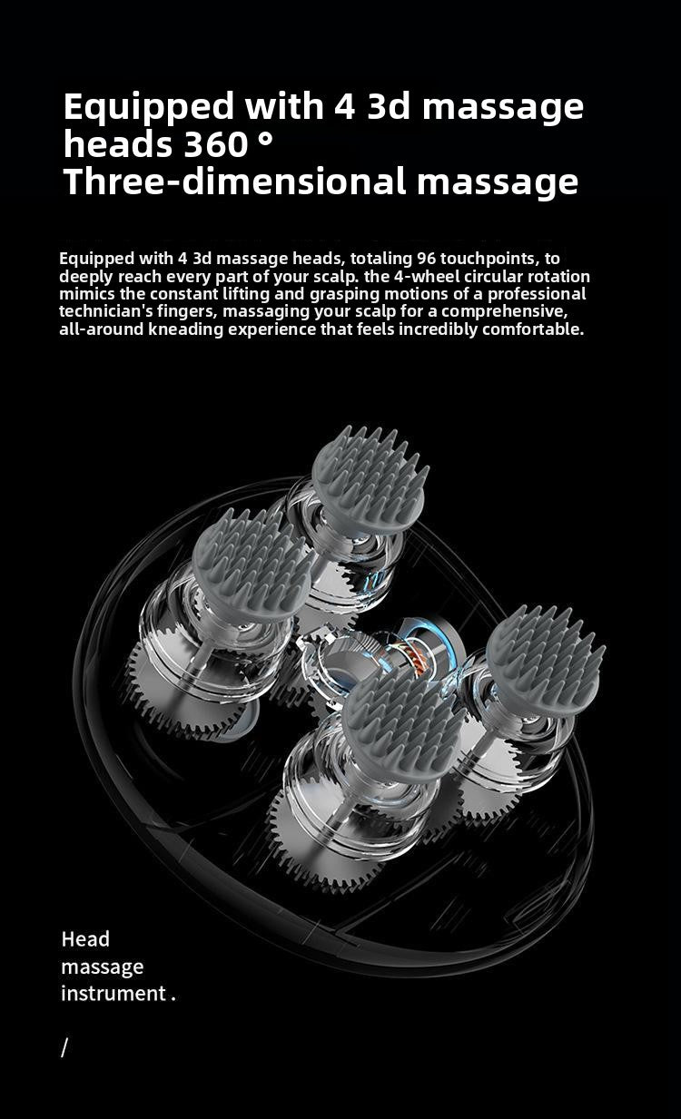 Rechargeable Head Scalp Massager (Waterproof) — Stress Relief