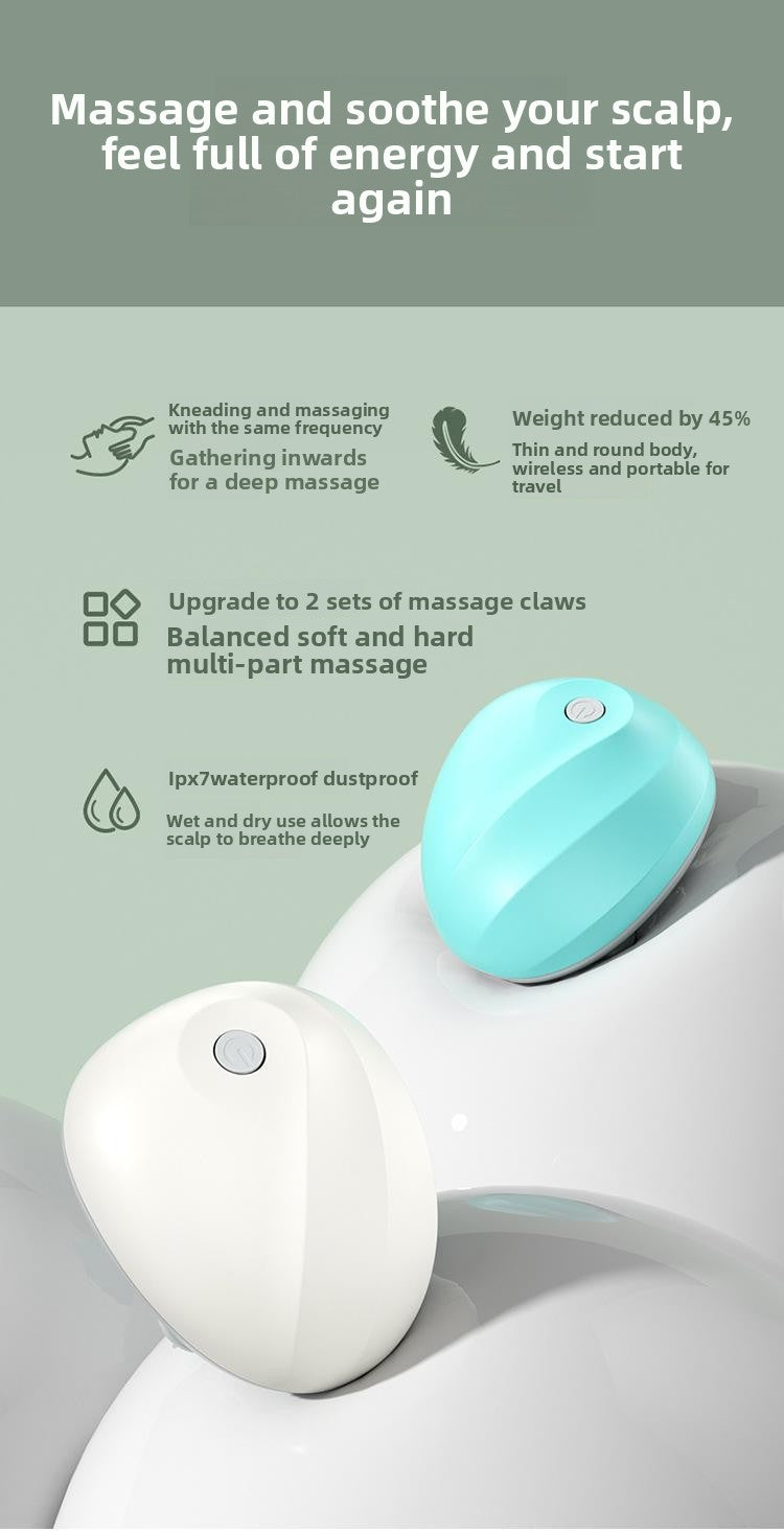 Rechargeable Head Scalp Massager (Waterproof) — Stress Relief