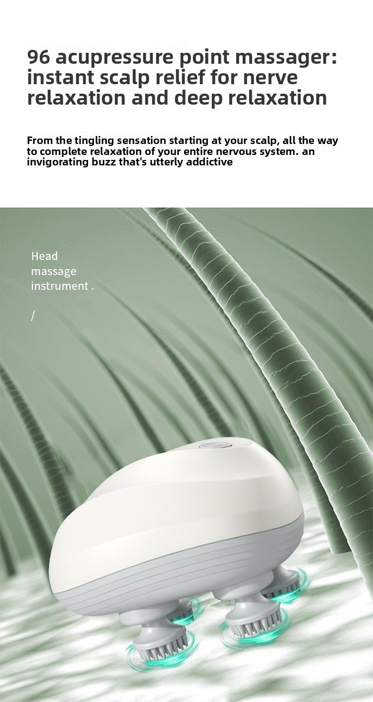 Rechargeable Head Scalp Massager (Waterproof) — Stress Relief