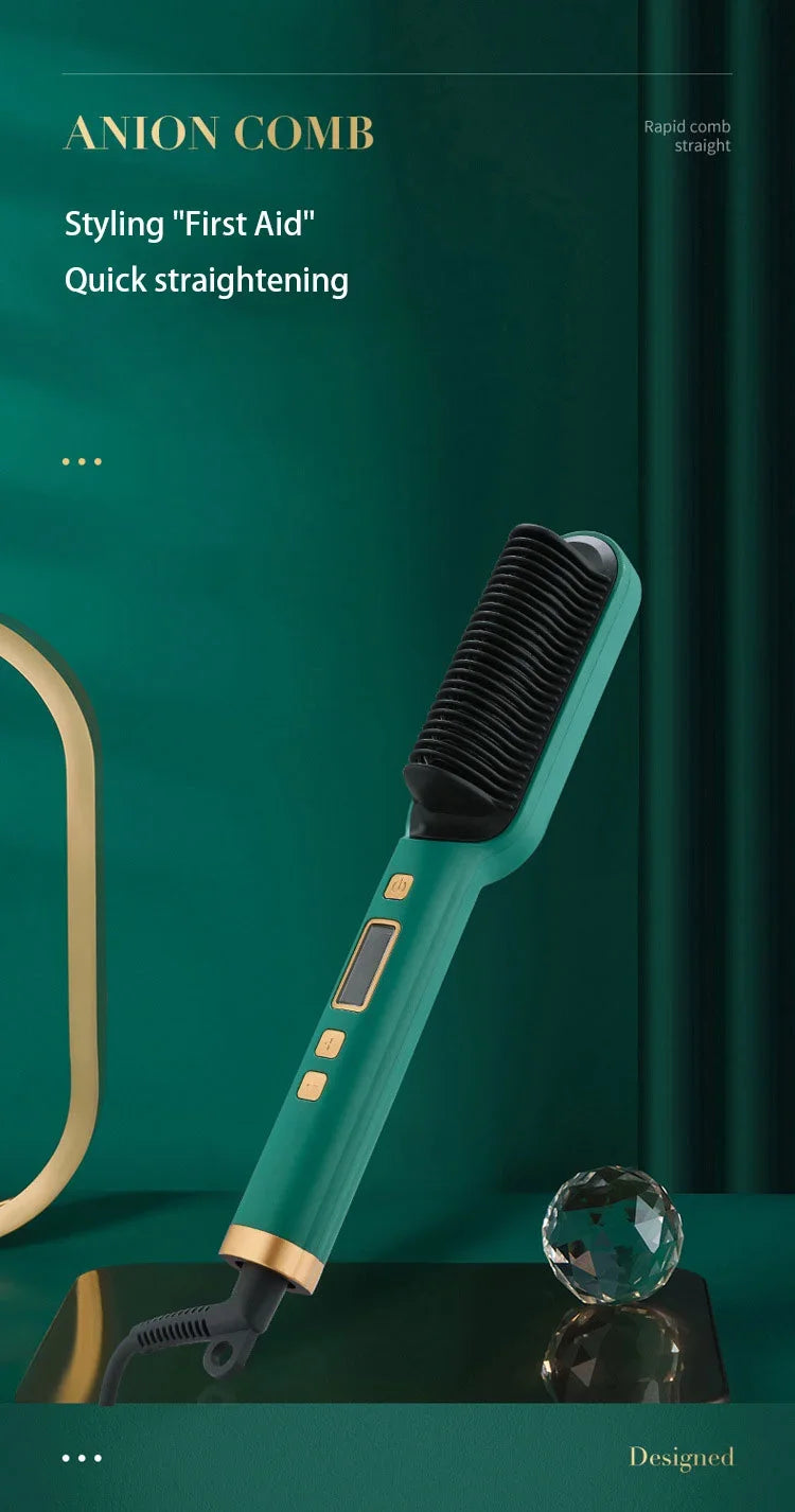 Professional Thermostatic Hair Straightening Brush