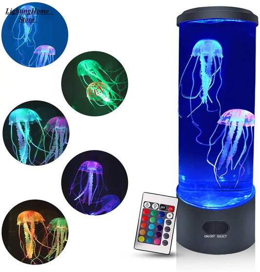 Remote Control Color Changing Jellyfish Lamp