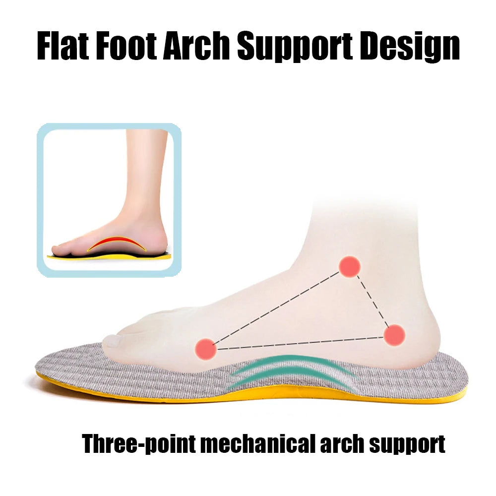 Arch Support Orthopedic Insoles (Flat Foot Correction, X/O Valgus) — Women/Men/Children