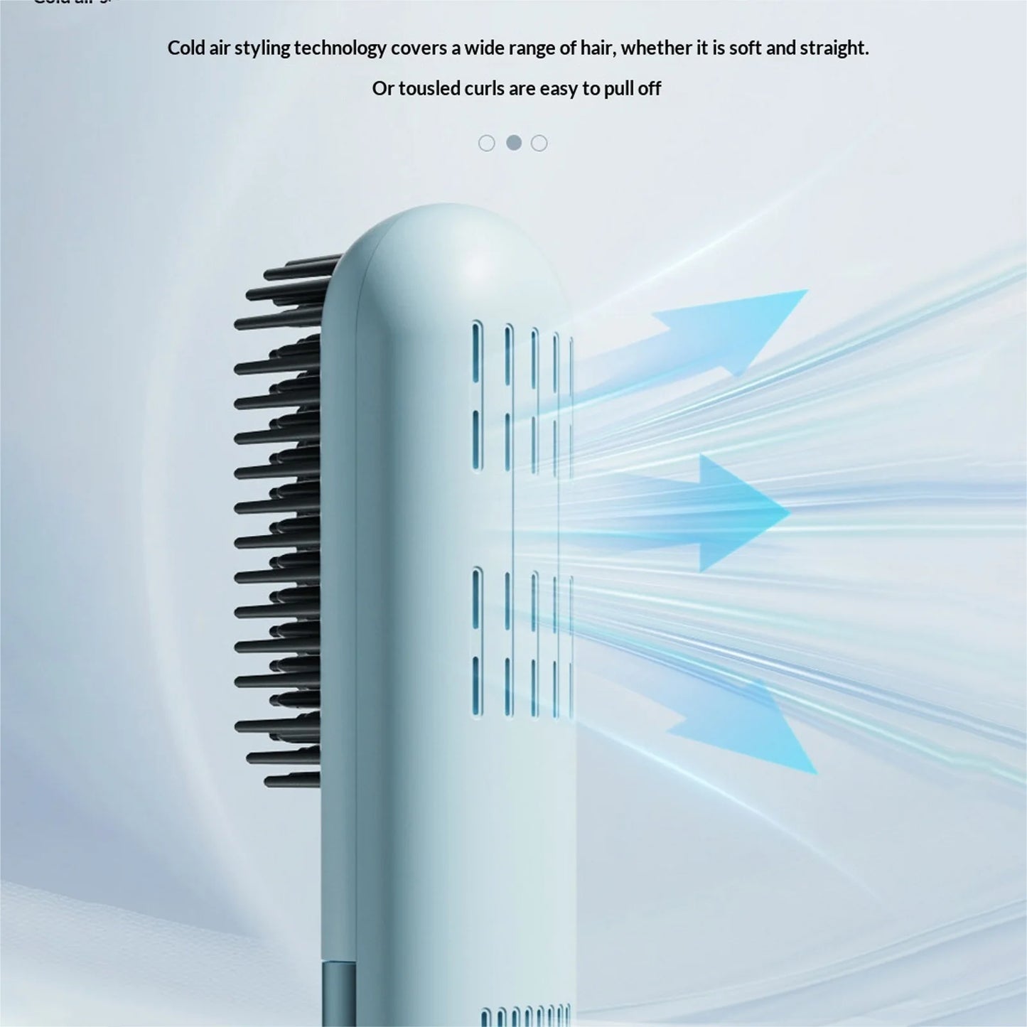 Cordless Hair Straightening Brush - USB Rechargeable