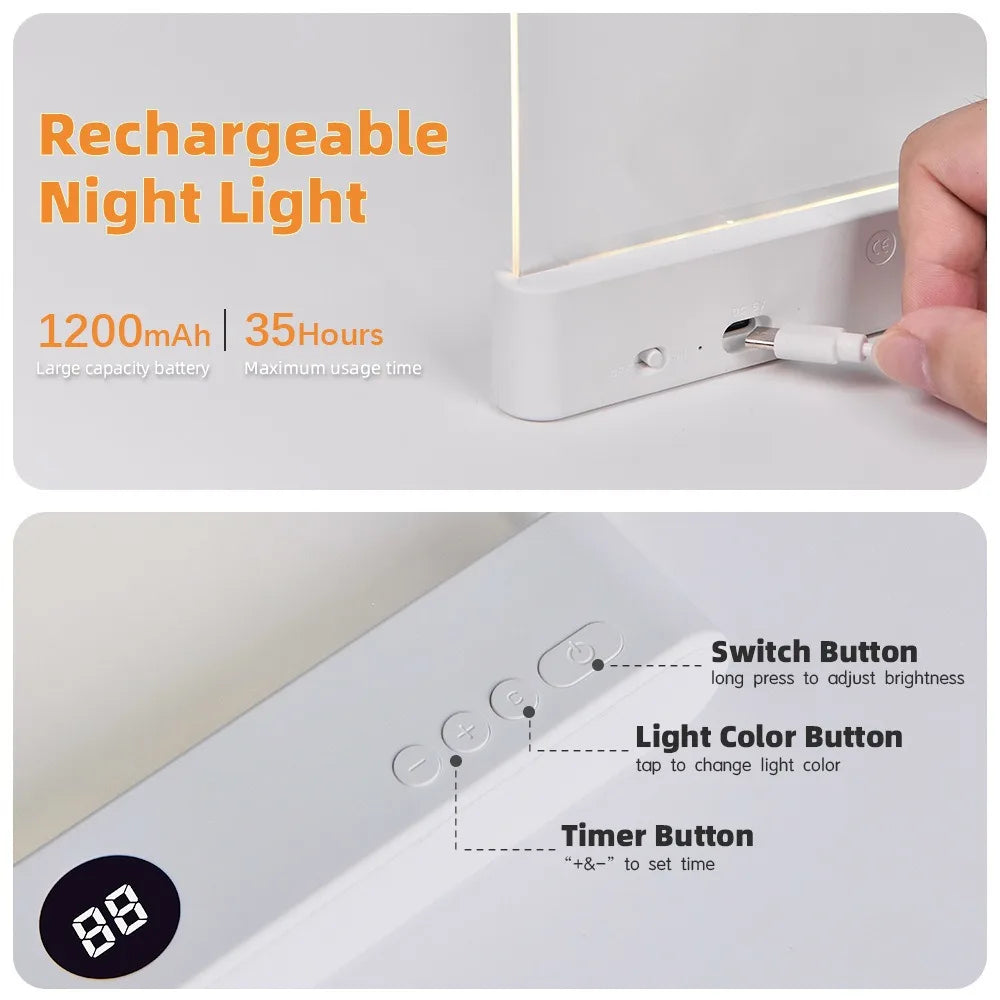 Smart LED Flat Reading Light - Eye-Friendly