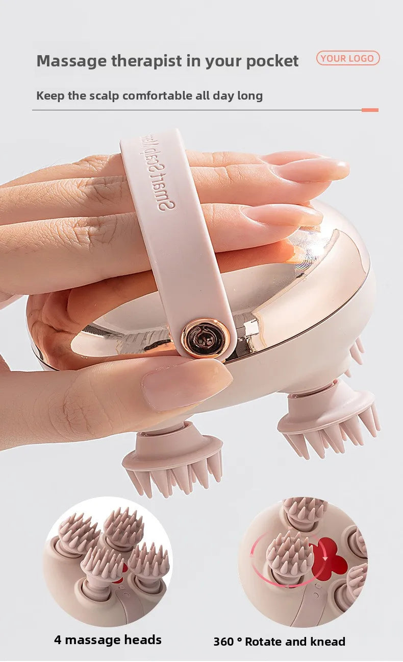 Rechargeable Head Scalp Massager (Waterproof) — Stress Relief