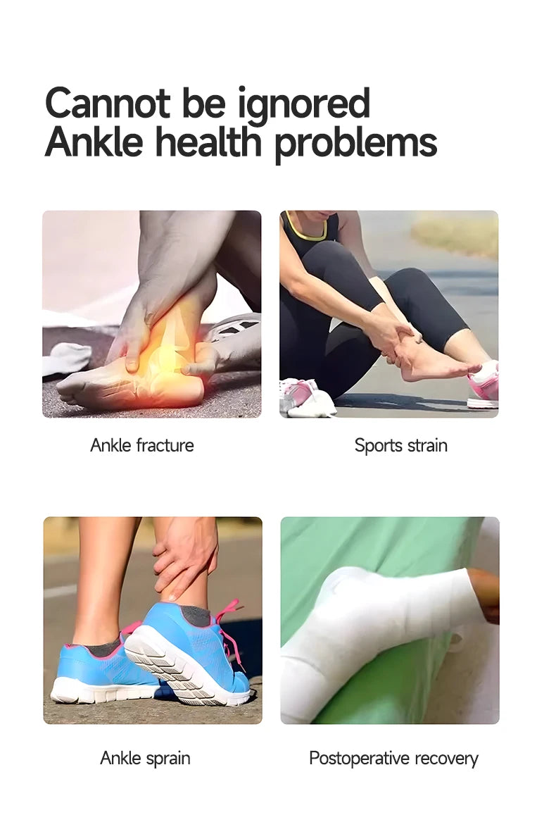 Electric Heat & Vibration Ankle Massager (Heated Wrap/Brace)