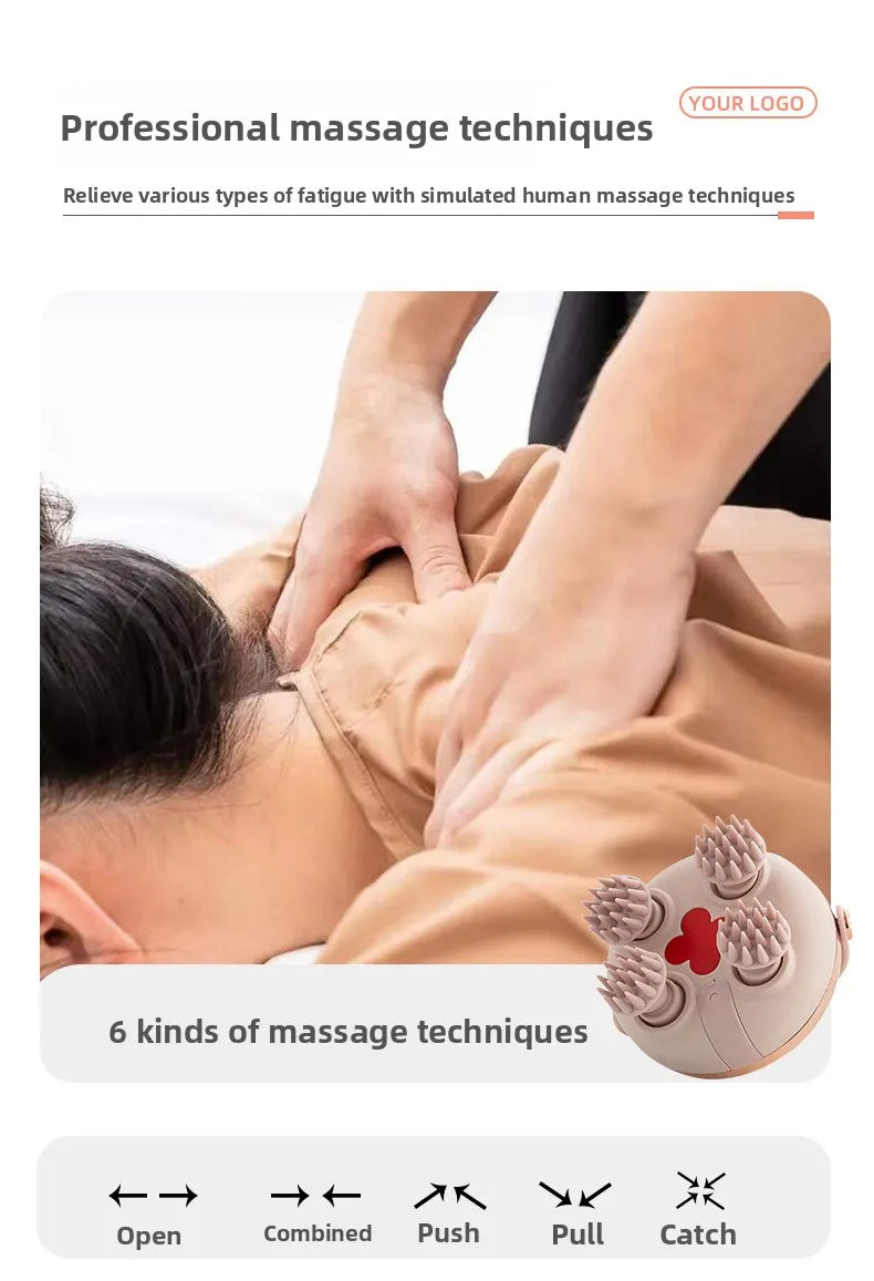 Rechargeable Head Scalp Massager (Waterproof) — Stress Relief