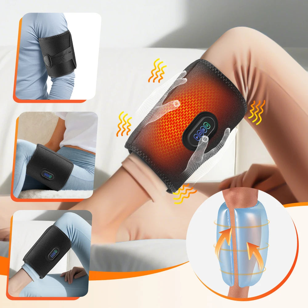 Cordless 360° Airbag Compression Leg Massager (3 Modes, Heating)