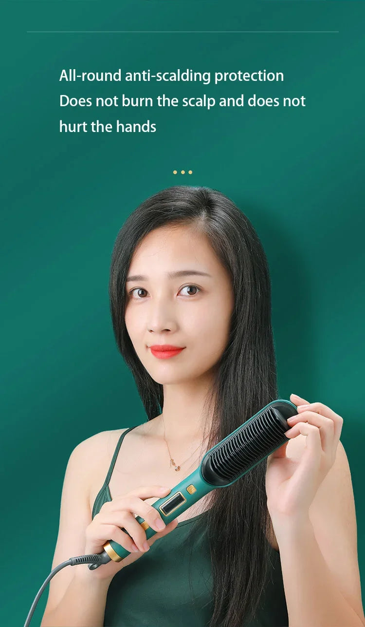 Professional Thermostatic Hair Straightening Brush