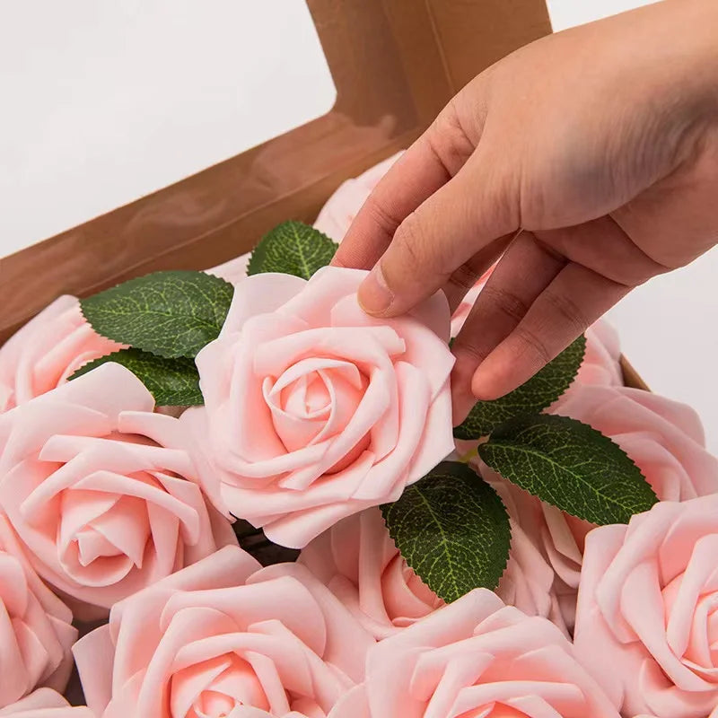 Rose Artificial Foam Flowers (10–100 pcs) — Wedding, Centerpieces & Gifts