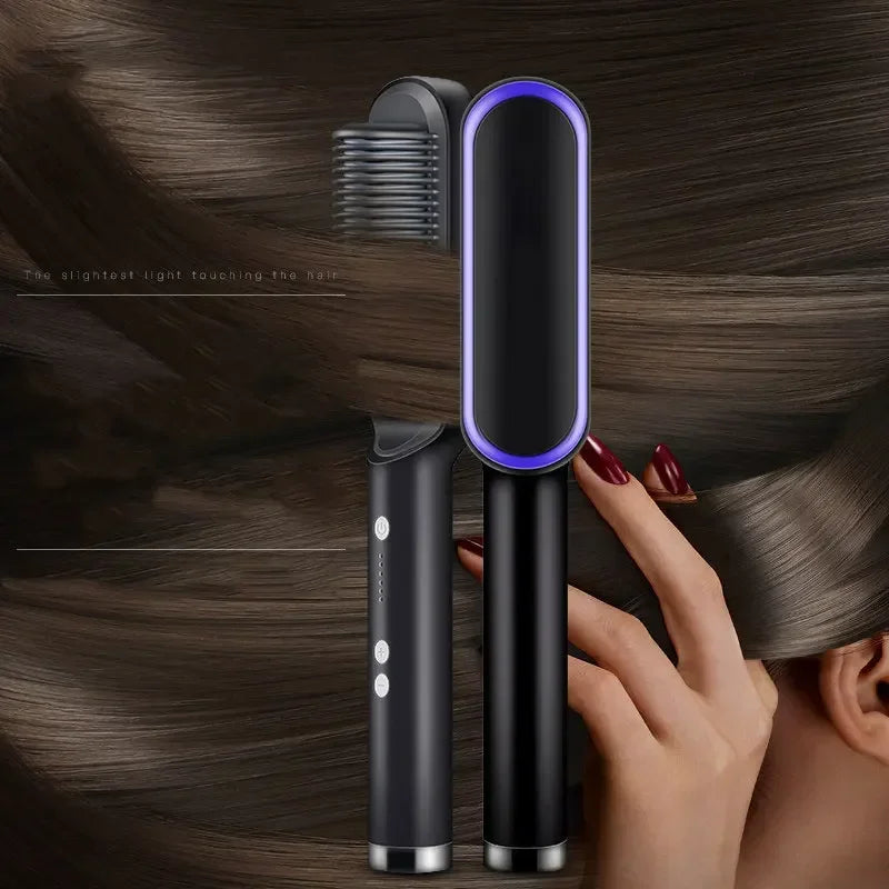 Professional Thermostatic Hair Straightening Brush