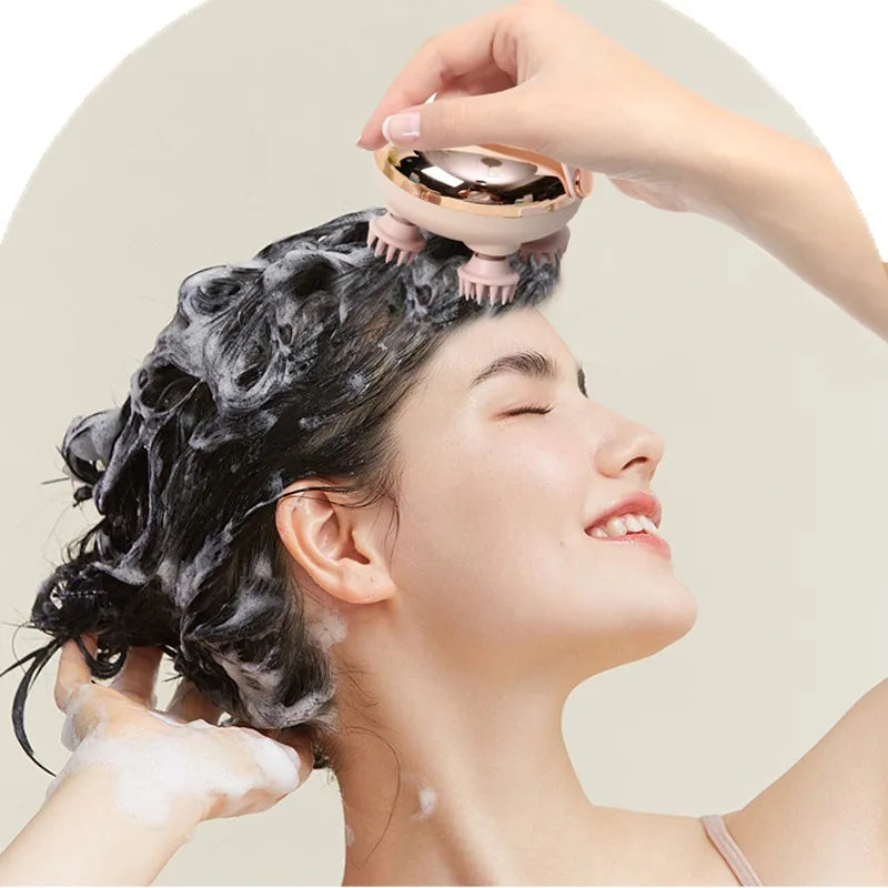Rechargeable Head Scalp Massager (Waterproof) — Stress Relief