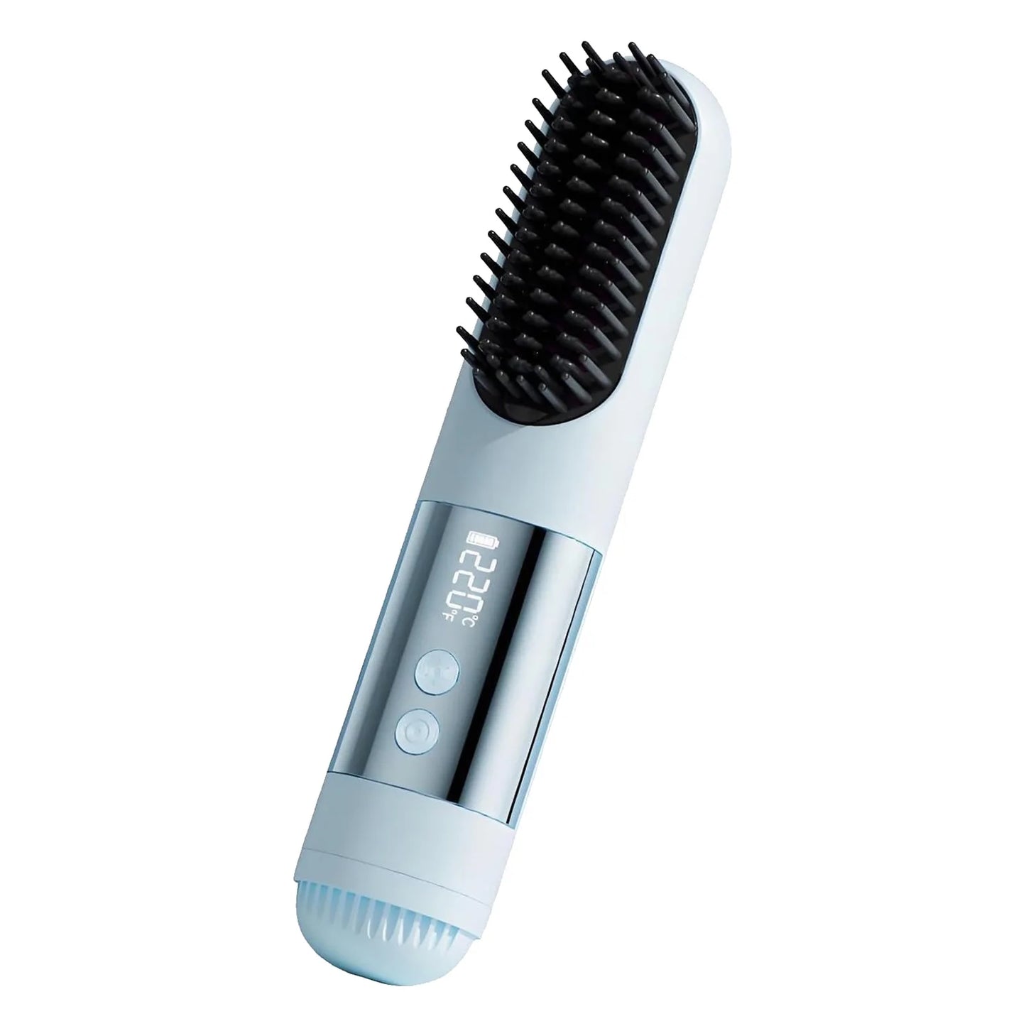 Cordless Hair Straightening Brush - USB Rechargeable
