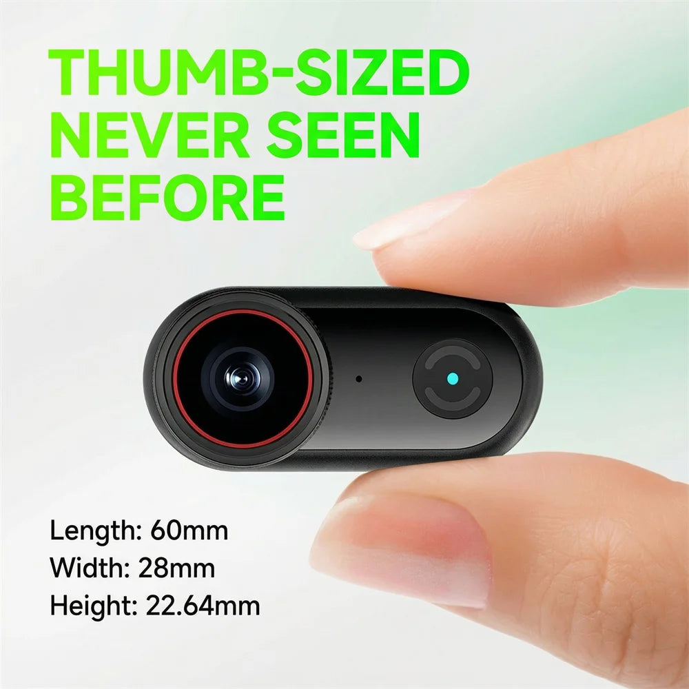 4K Magnetic Thumb Action Camera with Screen