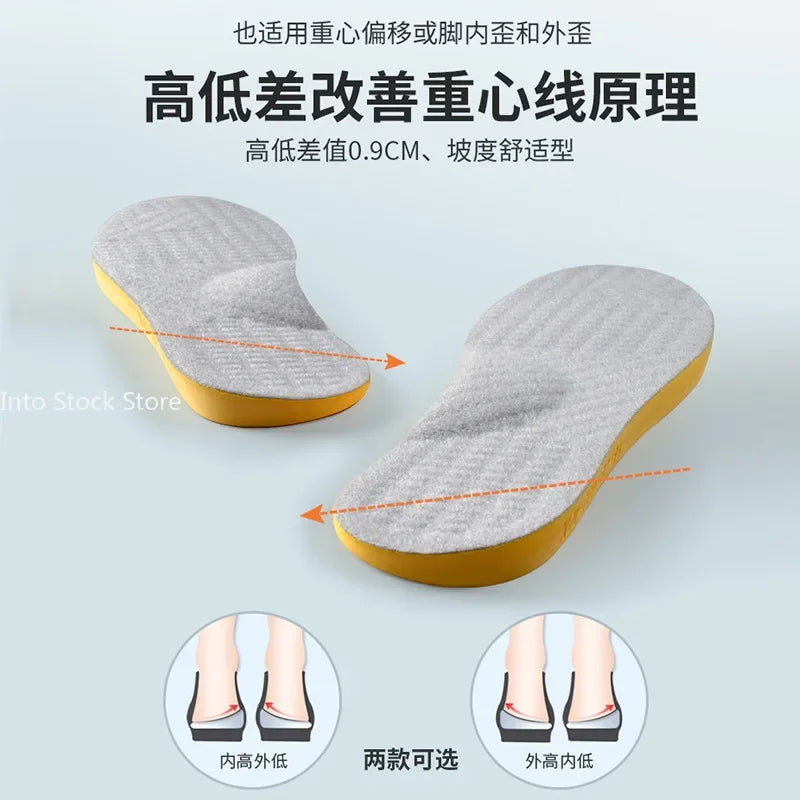 Arch Support Orthopedic Insoles (Flat Foot Correction, X/O Valgus) — Women/Men/Children