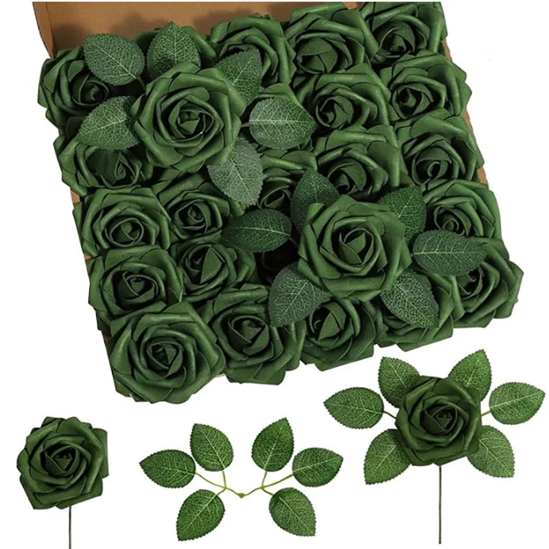 Rose Artificial Foam Flowers (10–100 pcs) — Wedding, Centerpieces & Gifts
