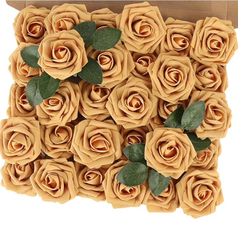 Rose Artificial Foam Flowers (10–100 pcs) — Wedding, Centerpieces & Gifts