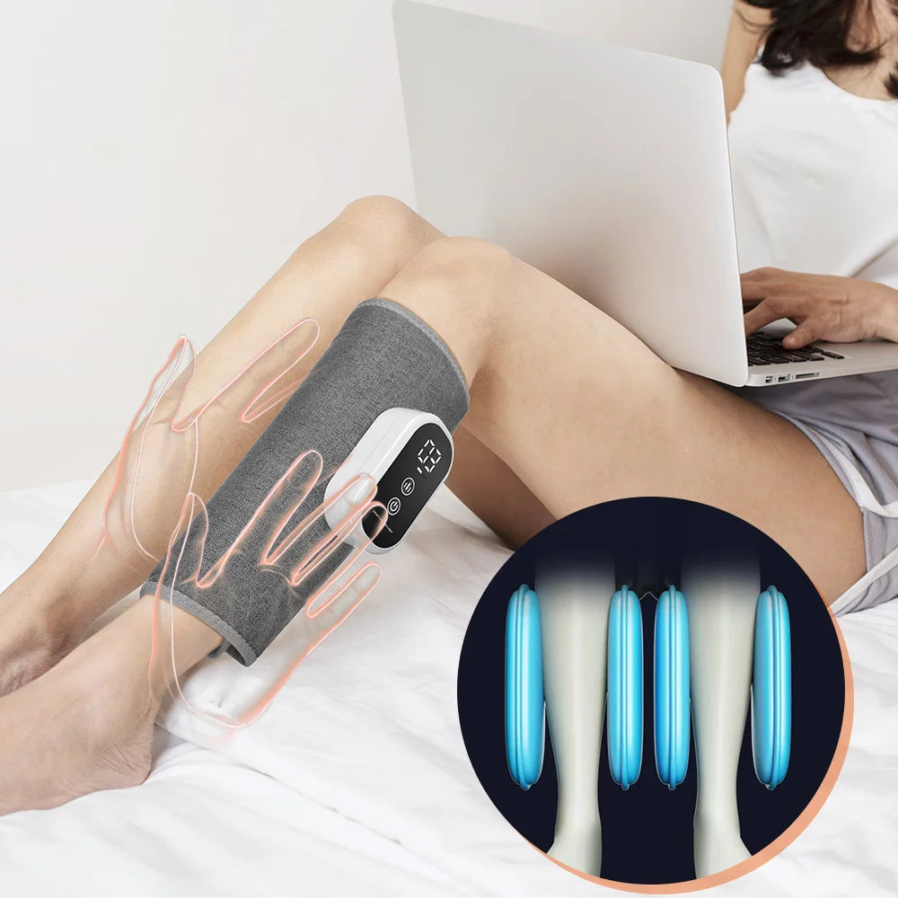 Cordless 360° Airbag Compression Leg Massager (3 Modes, Heating)