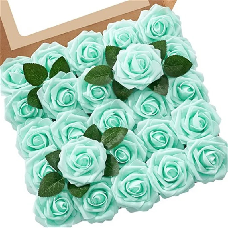 Rose Artificial Foam Flowers (10–100 pcs) — Wedding, Centerpieces & Gifts