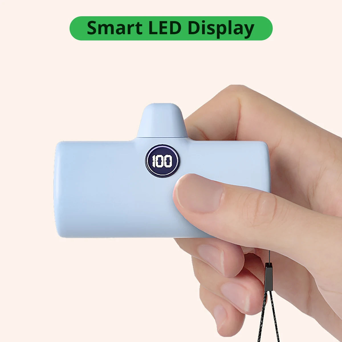 Portable Charger with Built-in Plug - PD Fast Charging