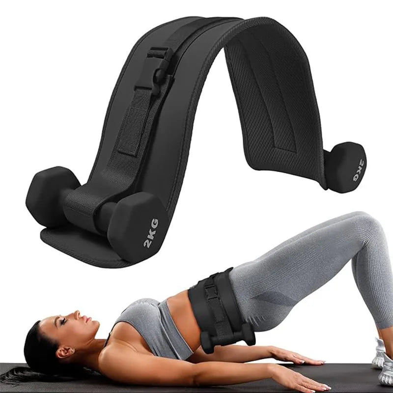 Hip Thrust Belt Pad (Scratch-Free) for Dumbbells & Plates — Home Gym Equipment