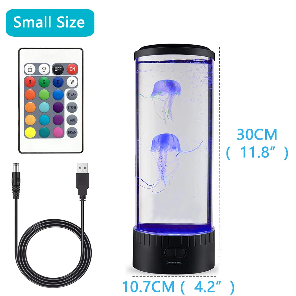 Remote Control Color Changing Jellyfish Lamp