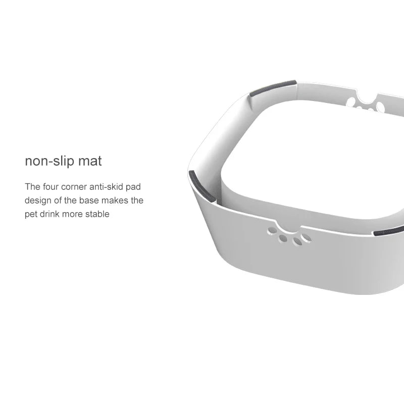 1.5L Pet Floating Non-Wetting Mouth Water Bowl