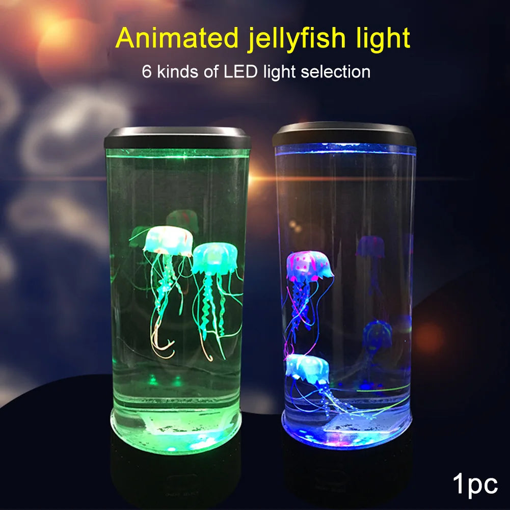Remote Control Color Changing Jellyfish Lamp