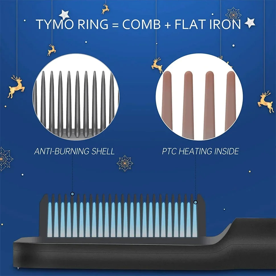 Professional Thermostatic Hair Straightening Brush
