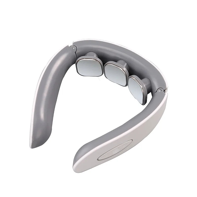 Electric Neck & Shoulder Massager (TENS Pulse + Heating, Hot Compress)
