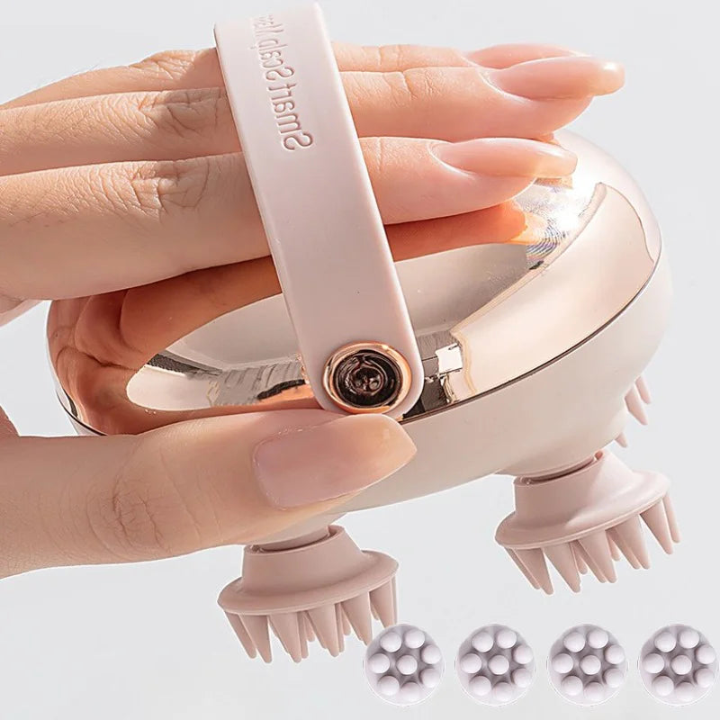 Rechargeable Head Scalp Massager (Waterproof) — Stress Relief