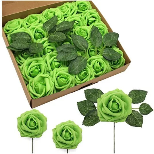 Rose Artificial Foam Flowers (10–100 pcs) — Wedding, Centerpieces & Gifts