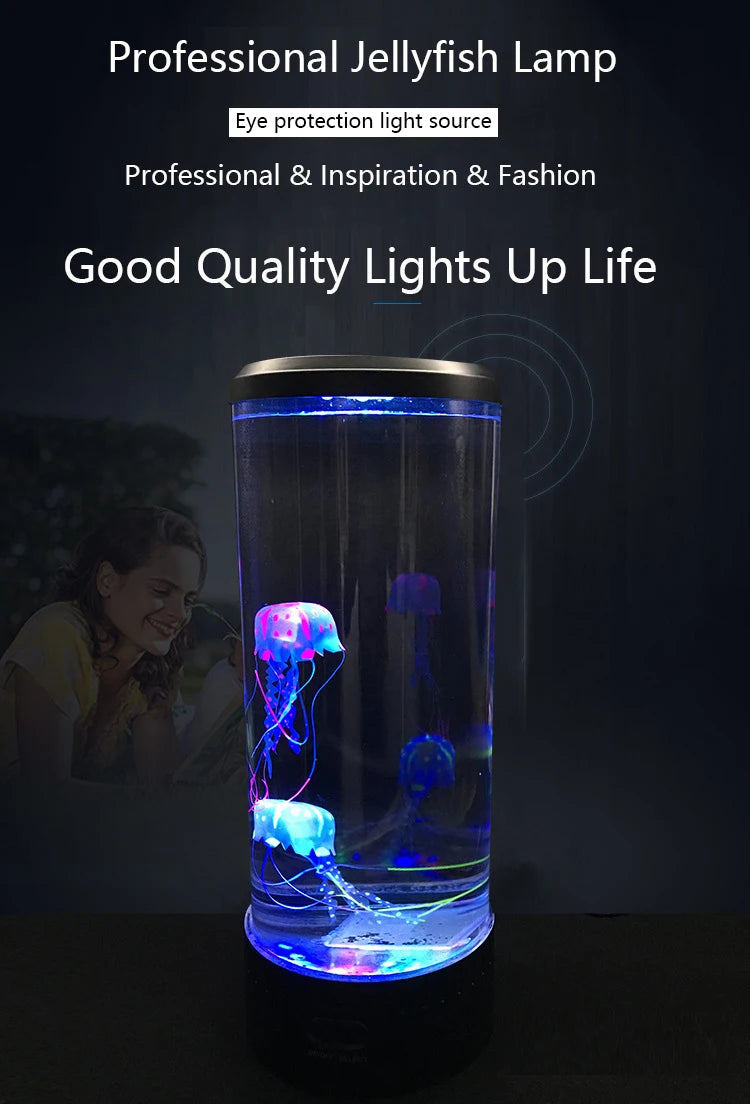 Remote Control Color Changing Jellyfish Lamp