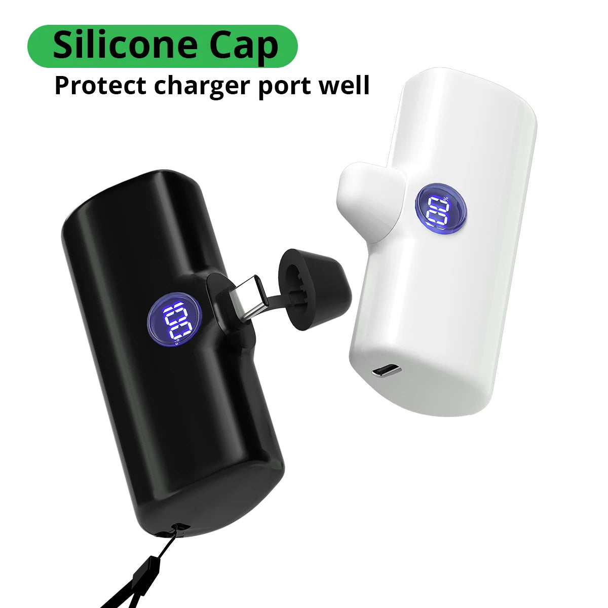 Portable Charger with Built-in Plug - PD Fast Charging