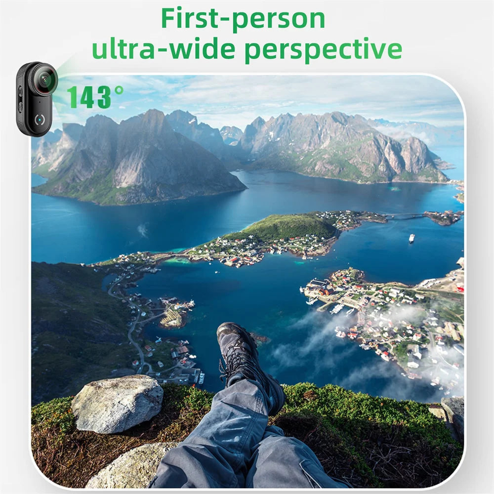 4K Magnetic Thumb Action Camera with Screen