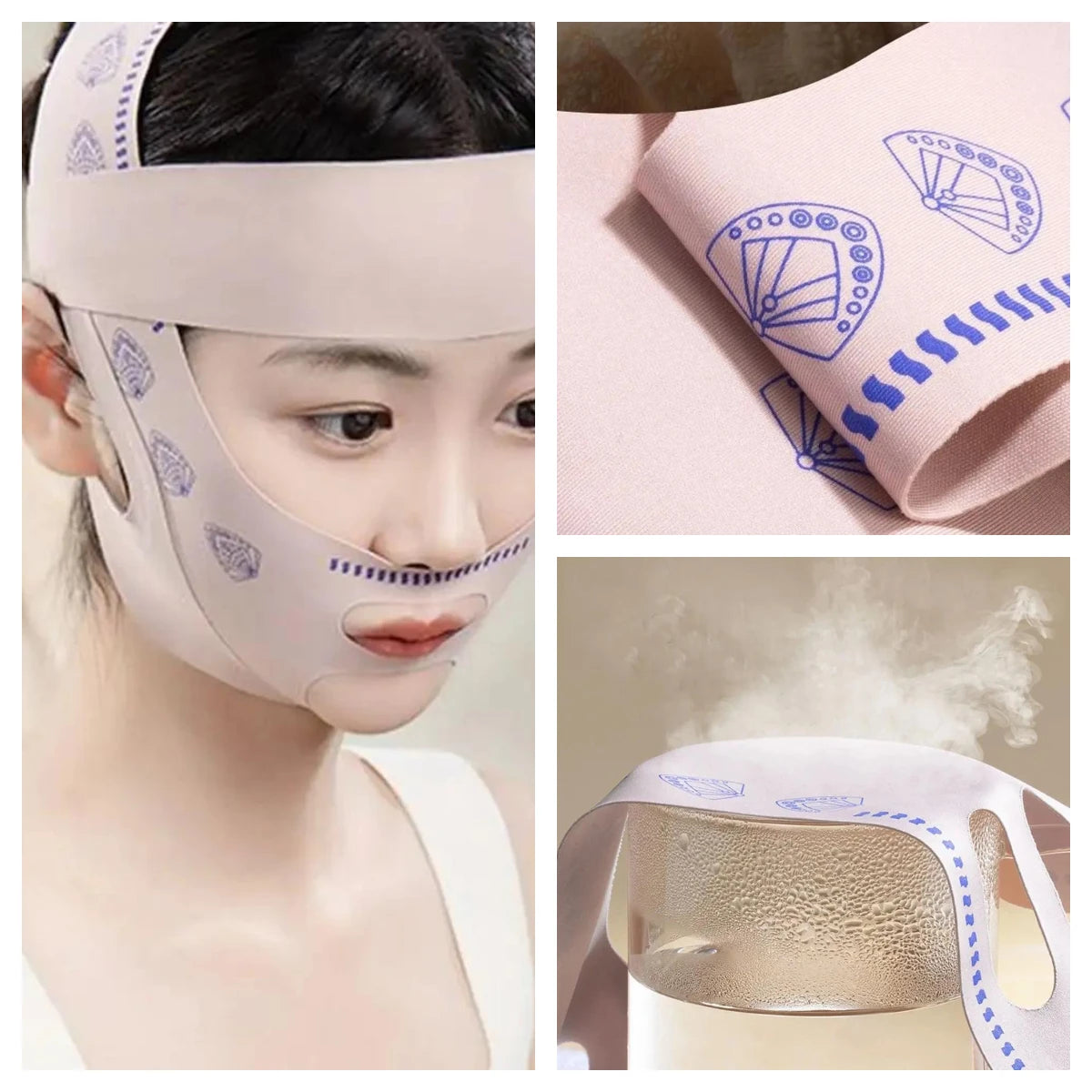 Adjustable Face Sculpting Sleep Mask (Lifting/ Tightening, Breathable)