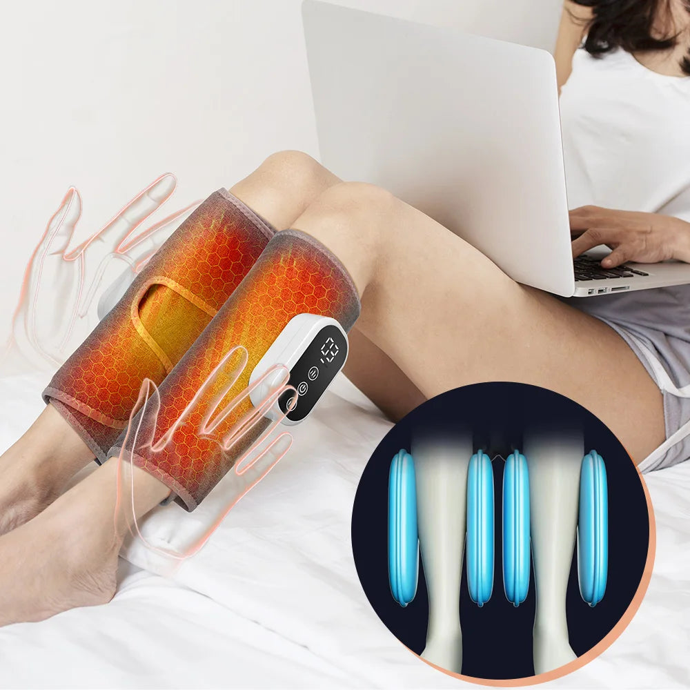 Cordless 360° Airbag Compression Leg Massager (3 Modes, Heating)