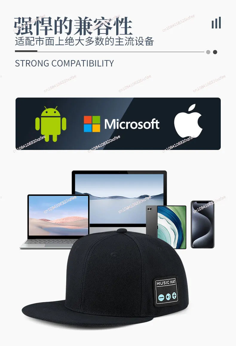 Wireless Bluetooth 5.4 Dual-Speaker Sports Music Hat