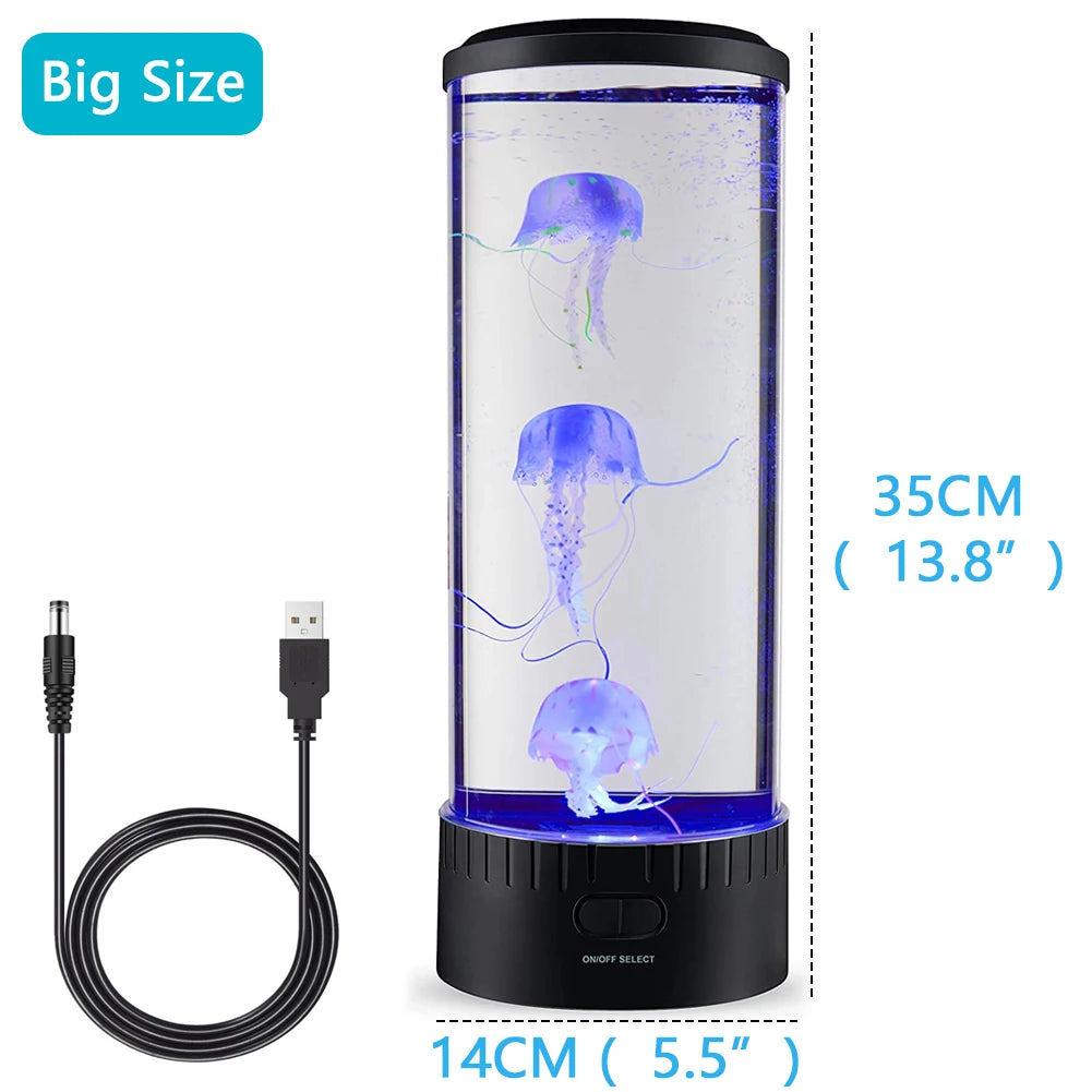 Remote Control Color Changing Jellyfish Lamp