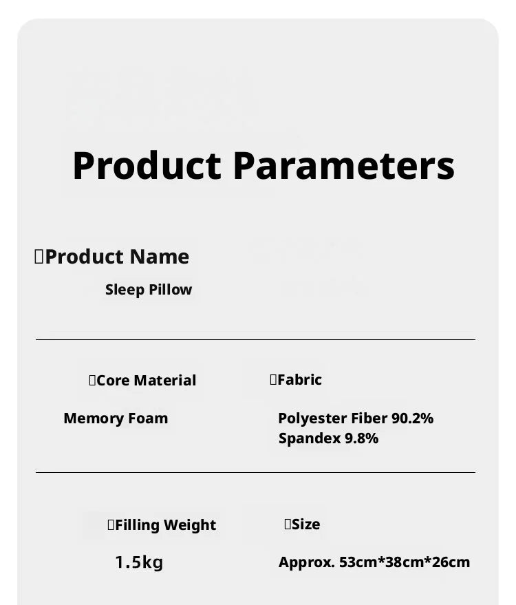 Ergonomic Memory Foam Pillow Wedge