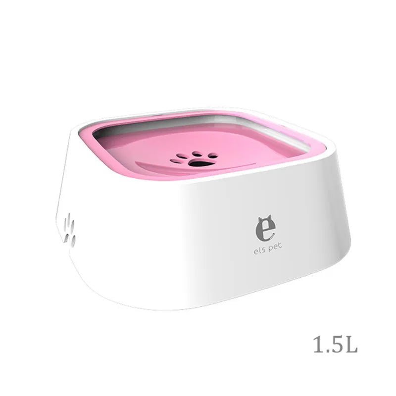 1.5L Pet Floating Non-Wetting Mouth Water Bowl