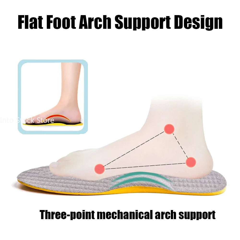 Arch Support Orthopedic Insoles (Flat Foot Correction, X/O Valgus) — Women/Men/Children