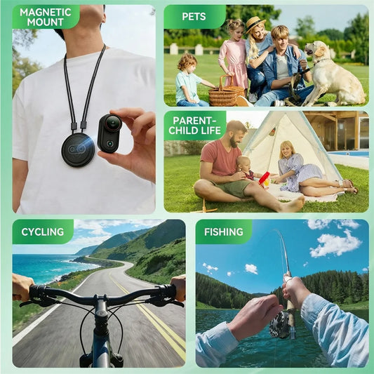 4K Magnetic Thumb Action Camera with Screen