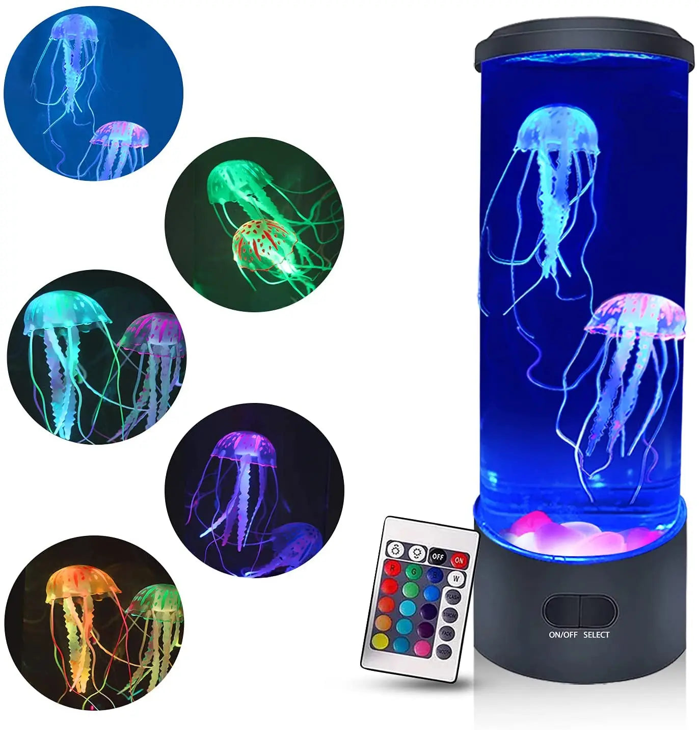 Remote Control Color Changing Jellyfish Lamp