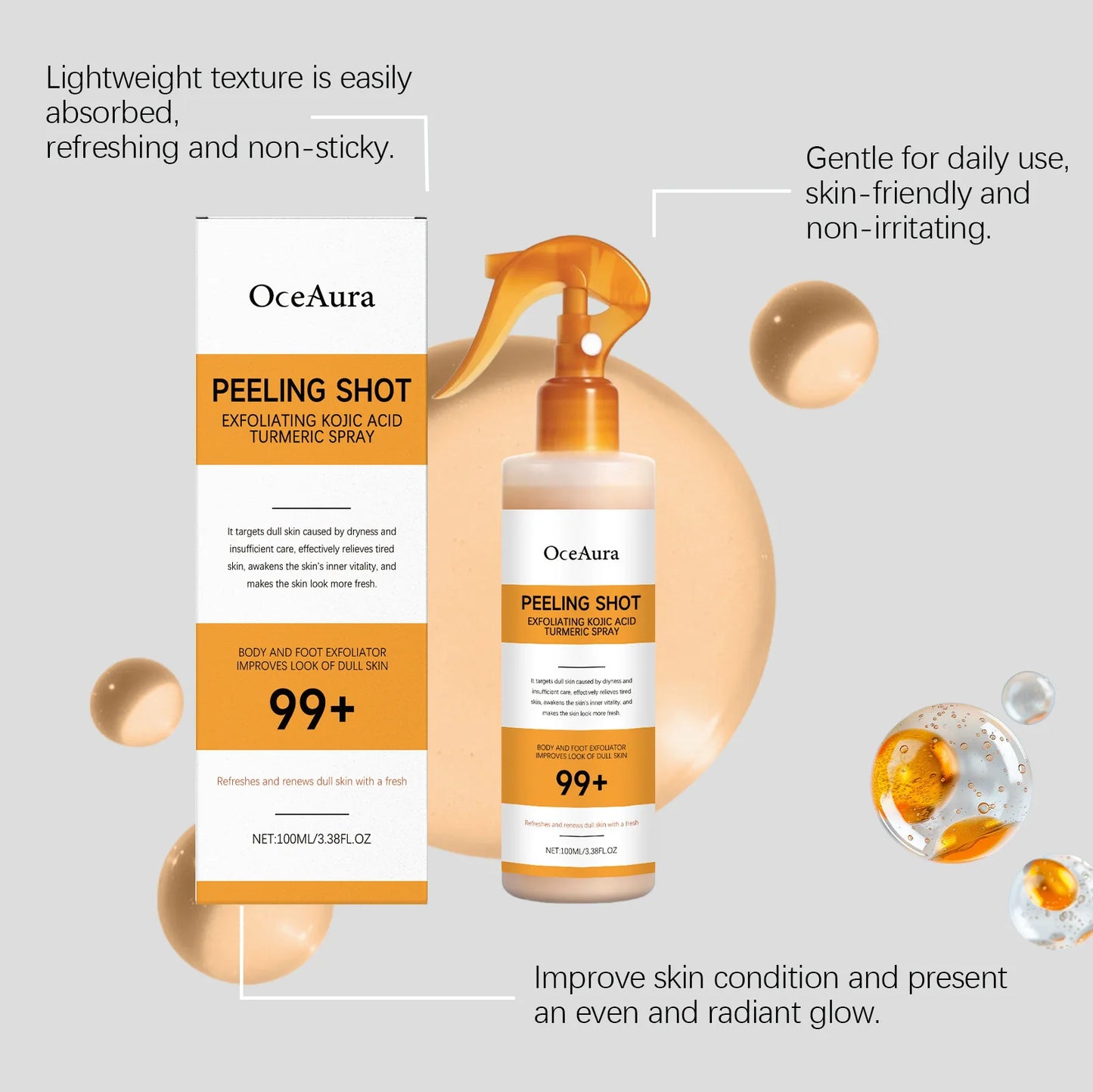 OCEAURA Turmeric Exfoliating Spray