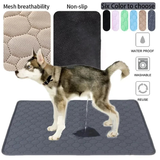 Reusable Washable Dog Pee Pad - Waterproof & Absorbent Training Mat