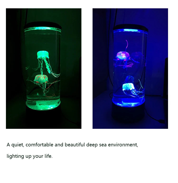 Remote Control Color Changing Jellyfish Lamp